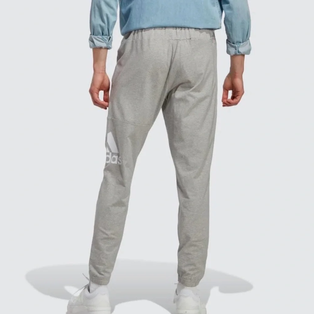 Adidas Essential Fleece Tapered Cuff Pants Sweatpants Joggers Gray Mens Size XL